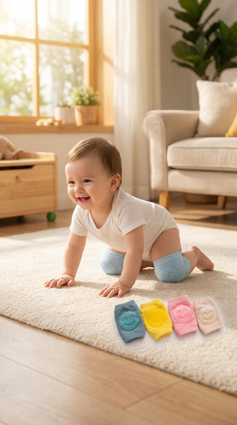 Baby Anti-Slip Knee Pads Socks for Crawling