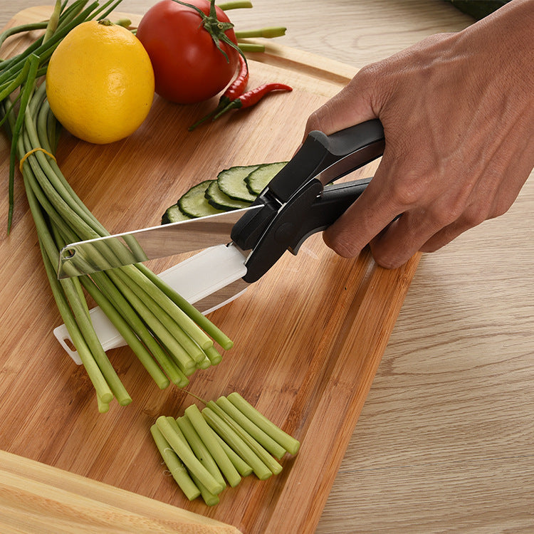 Multifunctional Vegetable Chopping Board Scissors