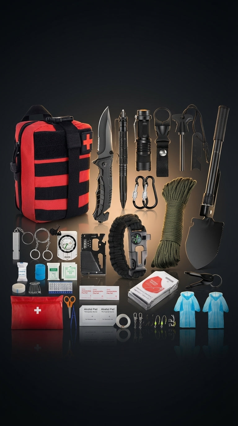Outdoor Survival Emergency Tool Kit