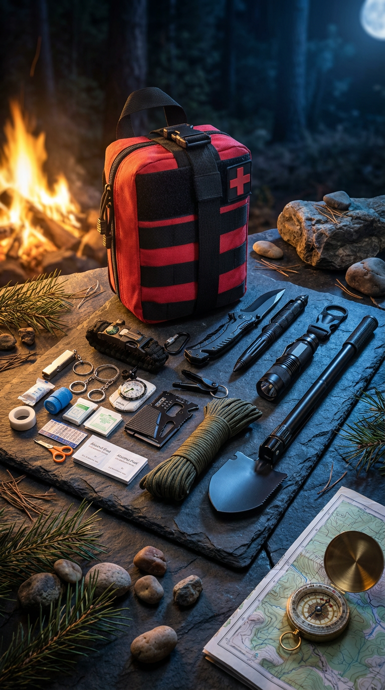 Outdoor Survival Emergency Tool Kit