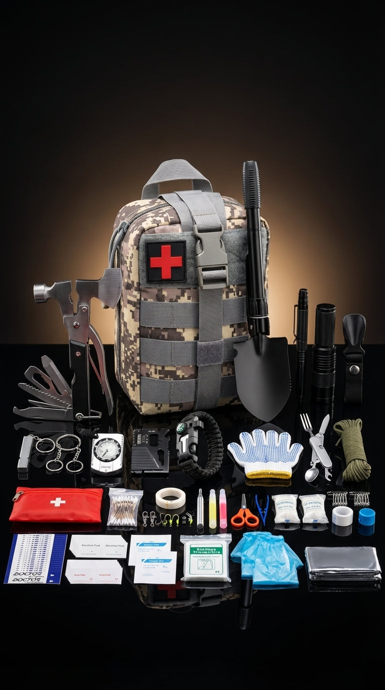 Outdoor Survival Emergency Tool Kit
