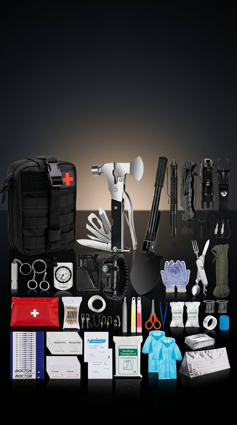 Outdoor Survival Emergency Tool Kit
