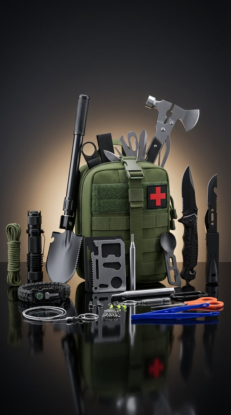 Outdoor Survival Emergency Tool Kit