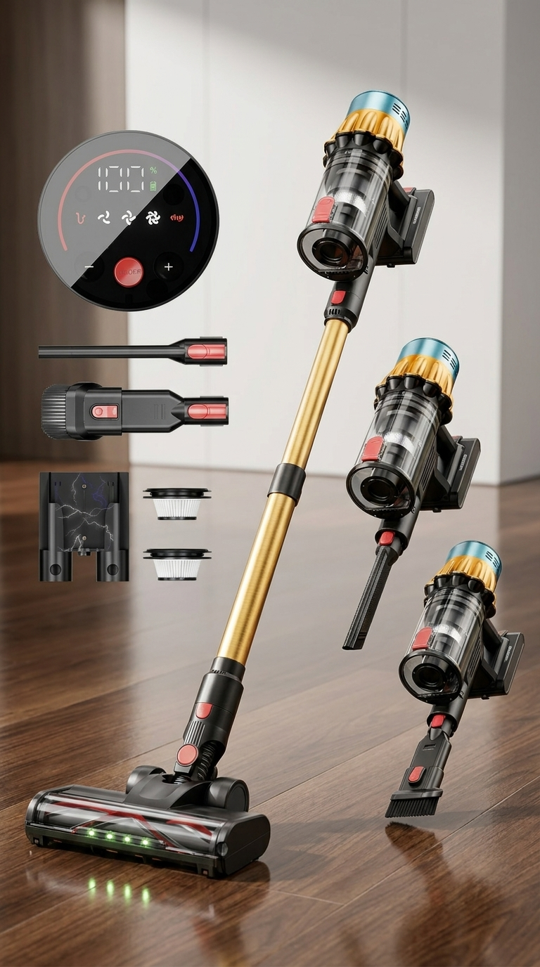Handheld Cordless Vacuum Cleaner 650W High Power