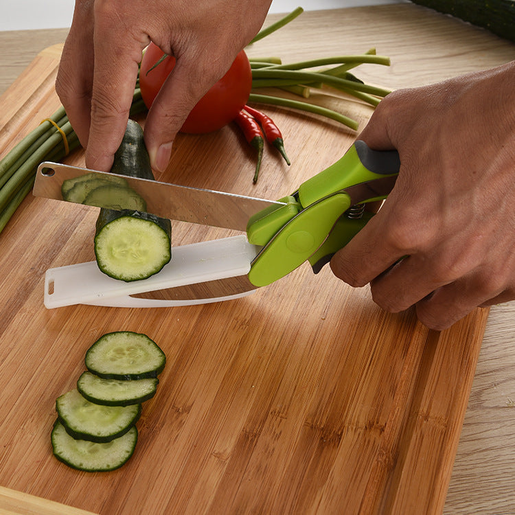 Multifunctional Vegetable Chopping Board Scissors