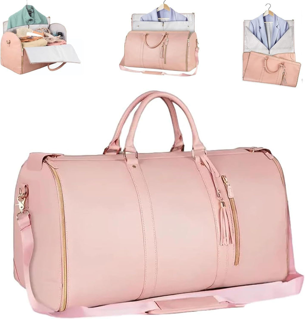 Large Capacity PU Leather Travel Handbag