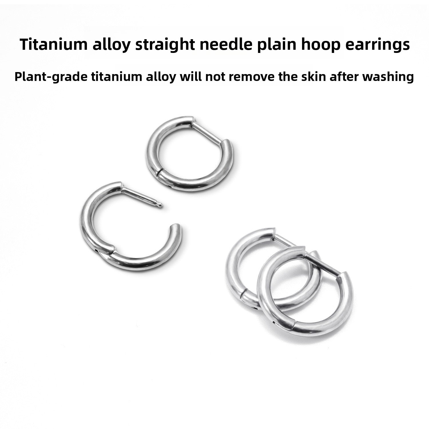 Straight needle earring
