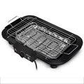 Smoke-free electric barbecue grill